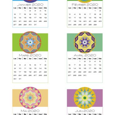 Calendrier Mandalas - 2020