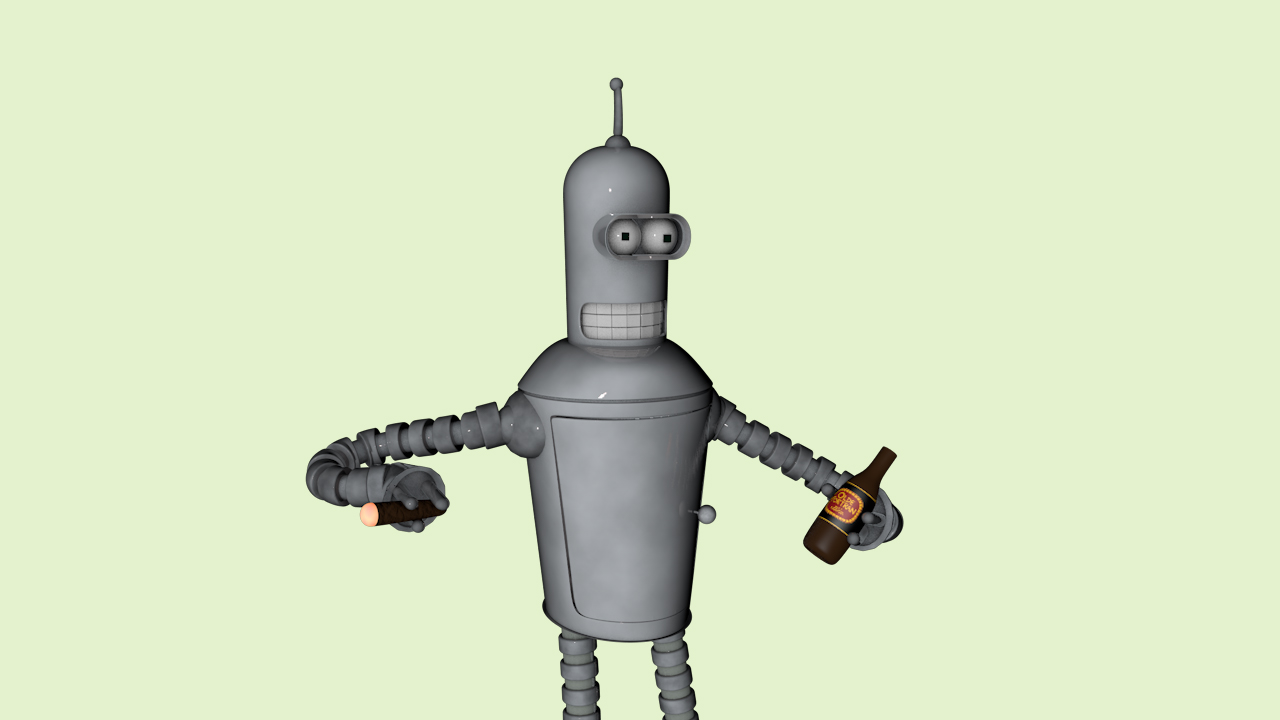 Bender Futurama 3D