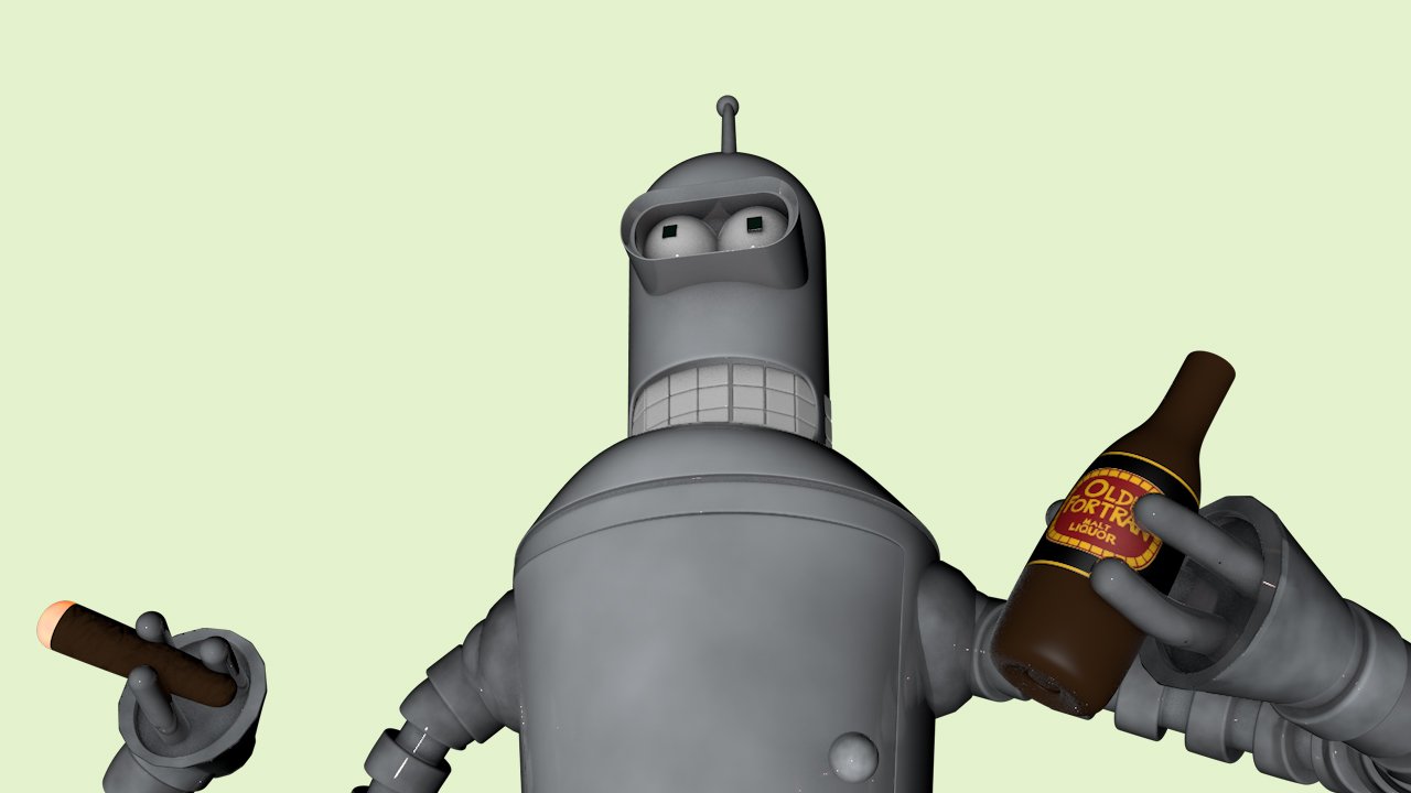 Bender Futurama 3D