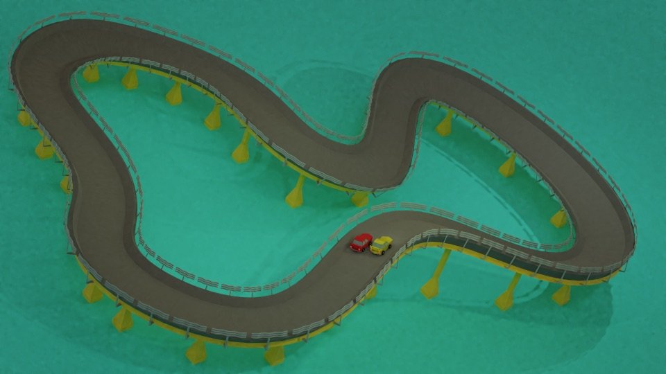 3D Car Racing Animation