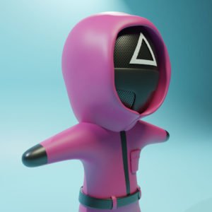 squid games 3d illustration jpcolemonts