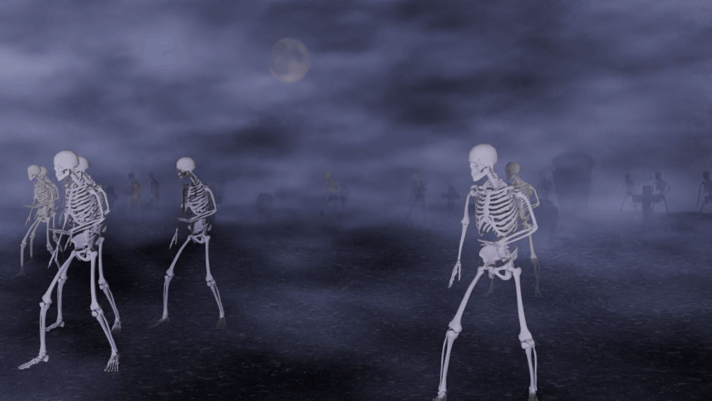 Halloween Animation - The dance of the skeletons