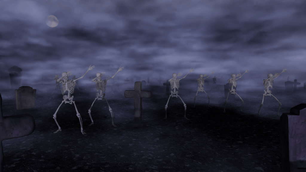 Halloween Animation - The dance of the skeletons